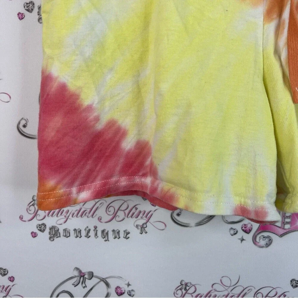 Jane and Delancey shorts sunset 🌅 Colors Vibrant Tie-Dye Athletic Shorts